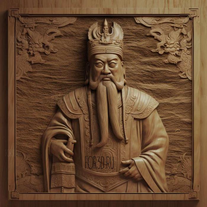 Qin Shi Huang 3 stl model for CNC